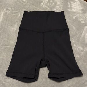 Black Aerie High-Waisted Biker Shorts